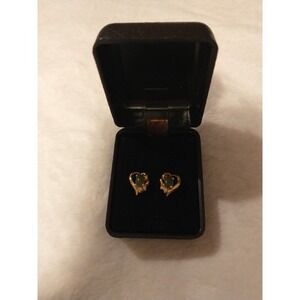 Vintage Heart Shaped Studded Earrings